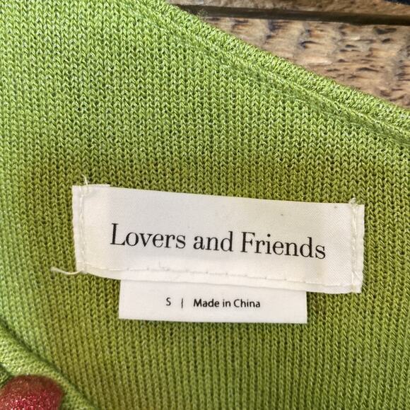 Lovers And Friends Revolve Kayla Midi Dress Green Lightweight Size Small NWT - Picture 6 of 9